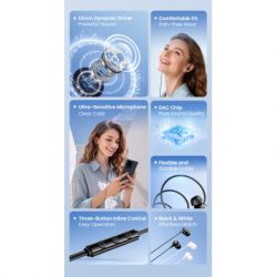 Навушники Vention Echo Lite USB-C In-Ear Wired Black (GBBBAV) - Картинка 4
