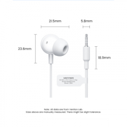 ��������� Vention Echo Lite 3.5mm In-Ear Wired White (GBAWAV) - �������� 12