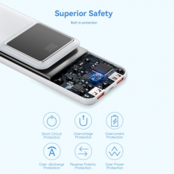 ������� ������������ Vention 10000 mAh 22.5W Black LED Display Type (FHKB0) - �������� 11