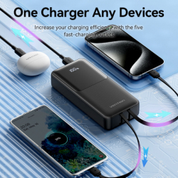 ������� ������������ Vention 20000 mAh 22.5W with Built-in USB-C and Lightning Cables (FHPB0) - �������� 7