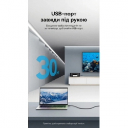 Дата кабель USB 2.0 AM/AF 20.0m Active black Vention (CBKBQ) - Картинка 4