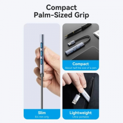 ������������ Vention USB 3.0 to 1xUSB 3.0 + 3xUSB 2.0 0.15m gray (CKOHB) - �������� 2