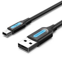 ���� ������ USB 2.0 AM to Mini 5P 2.0m black Vention (COMBH)