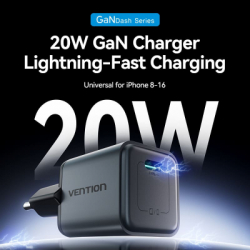 �������� ������� Vention USB-C PD20W GaN gray (FEVH0-EU) - �������� 2