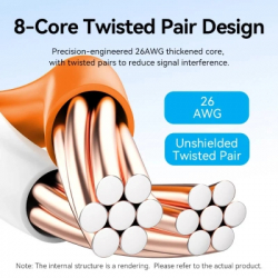 ����-���� 1�, UTP cat 6 RJ-45 black Vention (IBEBF) - �������� 5