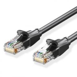 ����-���� 8�, UTP cat 6 RJ-45 black Vention (IBEBK)