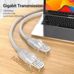 Патч-корд 2м, UTP cat 6 RJ-45 gray Vention (IBEHH) - Картинка 6