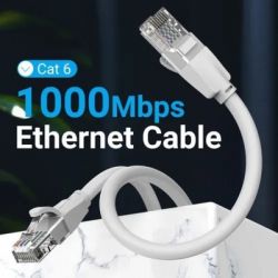 Патч-корд 3м, UTP cat 6 RJ-45 gray Vention (IBEHI) - Картинка 2