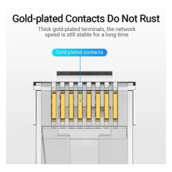 Коннектор RJ45 UTP Cat.6 Modular 10 шт. Vention (IDDR0-10) - Картинка 4