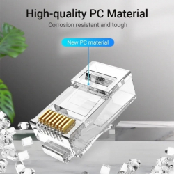 Коннектор RJ45 UTP Cat.6 Modular 10 шт. Vention (IDDR0-10) - Картинка 5