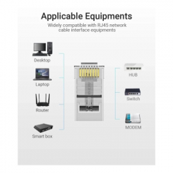 Коннектор RJ45 UTP Cat.6 Modular 10 шт. Vention (IDDR0-10) - Картинка 6