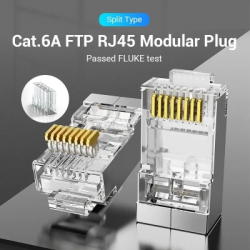 Коннектор RJ45 FTP Cat.6 Modular 10 шт. Vention (IDFR0-10) - Картинка 5