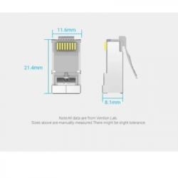 Коннектор RJ45 FTP Cat.6 Modular 10 шт. Vention (IDFR0-10) - Картинка 7