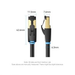 Патч-корд 1м, S/FTP cat 8 RJ-45 black Vention (IKABF) - Картинка 12