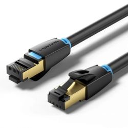 ����-���� 1�, S/FTP cat 8 RJ-45 black Vention (IKABF)