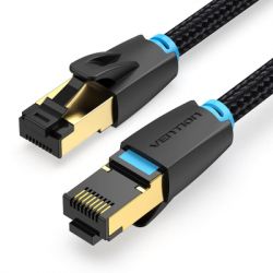 ����-���� 0.5�, S/FTP cat 8 RJ-45 COPPER black Vention (IKGBD)