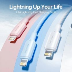 ���� ������ USB 2.0 AM to Lightning 1.0m 2.4A black Vention (LAMBF) - �������� 2