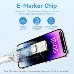 ���� ������ USB 2.0 AM to Lightning 1.0m 2.4A black Vention (LAMBF) - �������� 6