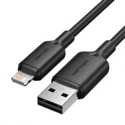���� ������ USB 2.0 AM to Lightning 1.0m 2.4A black Vention (LAMBF)