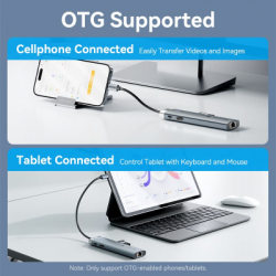 ������������ Vention USB-C 7-in-1 USB-C PD + USB 3.2 + USB 3.0 + USB 2.0 + RJ45 + SD/TF + HDMI 0.15m (TGUHB) - �������� 10