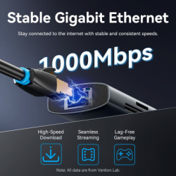 ������������ Vention USB-C 7-in-1 USB-C PD + USB 3.2 + USB 3.0 + USB 2.0 + RJ45 + SD/TF + HDMI 0.15m (TGUHB) - �������� 6