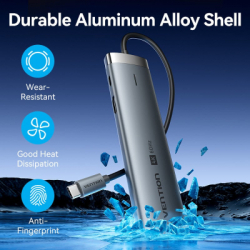 ������������ Vention USB-C 7-in-1 USB-C PD + USB 3.2 + USB 3.0 + USB 2.0 + RJ45 + SD/TF + HDMI 0.15m (TGUHB) - �������� 9