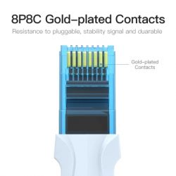 Патч-корд 3м, RJ-45 cat 5e UTP blue Vention (VAP-A10-S300) - Картинка 7