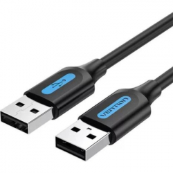 ���� ������ USB 2.0 AM/AM 1.0m black Vention (COJBF)
