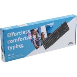 Клавиатура AOC KB120B USB UA Black (KB120B/97) - Картинка 10