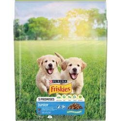 Сухой корм для собак Purina Friskies Junior с курицей, овощами и молоком 2.4 кг (7613034232205) - Картинка 2