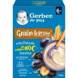 Дитяча каша Gerber Безмолочна вівсяно-пшенична з чорносливом з 6 місяців 200 г (1100428) - Картинка 2