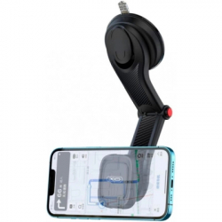 Універсальний автотримач XO C106 Dashboard suction cup adjustable magnetic Phone holder Black (6920680830343) - Картинка 3