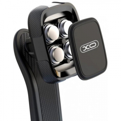 Універсальний автотримач XO C106 Dashboard suction cup adjustable magnetic Phone holder Black (6920680830343) - Картинка 4
