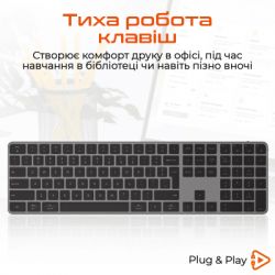 Клавиатура Meetion K230 Bluetooth/Wireless Black (MT-K230MW-A-RUA) - Картинка 3