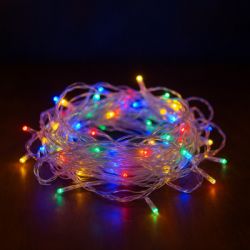 Гирлянда светодиодная ColorWay, 200 LED, разноцветная, 20 м, 8 функций, питание от USB (6 Вт), прозрачный кабель (CW-G-200L20UTMC) - Картинка 2