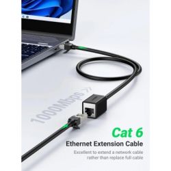Патч-корд 2м, F/UTP cat 6 RJ-45 extension black Ugreen (U_11281) - Картинка 2