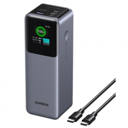 Батарея універсальна Ugreen 25000 mAh 200W Fast Charging Space Gray (U_35525B) - Картинка 2
