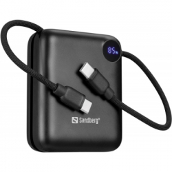 ������� ������������ Sandberg 10000mAh PD/3.1/20W, QC/3.0, USB-C In/Out, with 2 cables USB-C (421-26) - �������� 2