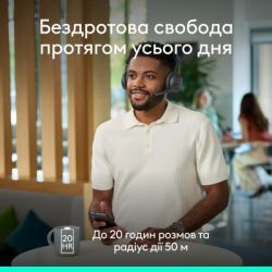 Навушники Logitech Zone Wireless 2 ES for Business Graphite (981-001512) - Картинка 10