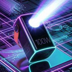 ������� ������������ HOCO 60000mAh Astrum PD/100W, QC/3.0, LED lamp, Black (DB160 / 714724) - �������� 6
