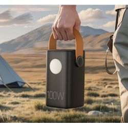 ������� ������������ HOCO 60000mAh Astrum PD/100W, QC/3.0, LED lamp, Black (DB160 / 714724) - �������� 7