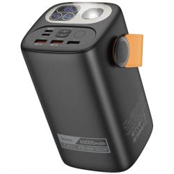 ������� ������������ HOCO 60000mAh Astrum PD/100W, QC/3.0, LED lamp, Black (DB160 / 714724)