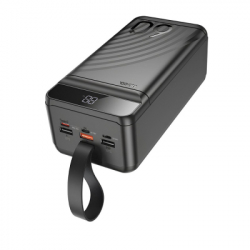 Батарея універсальна HOCO 60000mAh Element PD/20W, QC/22.5W, LED Lamp, Black (J123C / 714736) - Картинка 3
