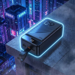 Батарея універсальна HOCO 60000mAh Element PD/20W, QC/22.5W, LED Lamp, Black (J123C / 714736) - Картинка 6