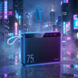 ������� ������������ HOCO 75000 mAh Overlord PD/20W, QC/3.0/22.5W, Black (J94 / 714739) - �������� 6