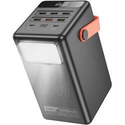 Батарея універсальна HOCO 100000mAh Max Centurion PD/65W, QC, LED Lamp, Black (DB03 / 714722) - Картинка 2
