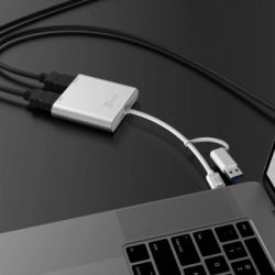 Адаптер USB-C/A to 2xHDMI F dual display J5create (JCA365-N) - Картинка 6