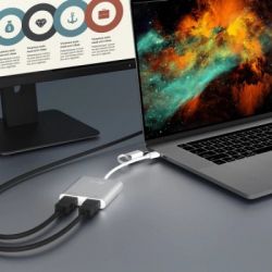 Адаптер USB-C/A to 2xHDMI F dual display J5create (JCA365-N) - Картинка 7