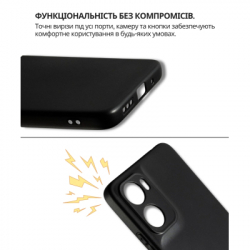 Чохол до мобільного телефона BeCover Silicone Motorola Moto G06 / G06 Power 4G Black (714690) - Картинка 3