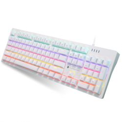 Клавіатура Thunderobot K104 Red Switch USB UA White (6932066308162) - Картинка 2